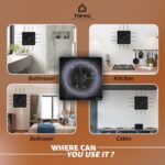 HEWA Onyx 6 inch 150mm high speed Ventilation Exhaust Fan for bathroom, kitchen with 2 year warranty (Black)  : Home & Kitchen - Image 2
