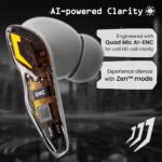 GOBOULT Newly Launched Astra Truly Wireless in Ear Earbuds with 48H Playtime, Built-in App Support, 45ms Low Latency Gaming, Breathing LEDs, 13mm Bass Drivers Ear Buds, Made in India (White Opal)  : Electronics - Image 12