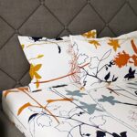 Story@Home Bedsheet for Double Size Bed | 186 TC | White | Printed | 1 Piece Cotton bedsheet for Double Size Bed with 2 Pillow Covers (225 x 250 cm) Perfect for Home Decor & Gifting | Cotton bedsheet  : Home & Kitchen - Image 2