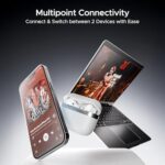 boAt Airdopes 111v2, Premium Leather Finish, 4Mics ENx,50HRS Battery, Free Music Streaming,13mm Drivers,Fast Charge,Dual Pair, Bluetooth Earbuds, TWS Ear Buds Wireless Earphones with mic (Ivory White)  : Electronics - Image 9