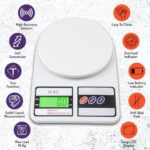 Atom 10Kg Kitchen Weight Machine 6 Months Warranty, Digital Scale with LCD Display, Scale for Home Baking, Cooking & Balance Diet. Weighing Machine with capacity 10Kg, SF400/A121,Color May Vary  : Home & Kitchen - Image 3