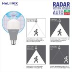 Halonix 10W Radar motion sensor Led Bulb, Auto on-Auto off, Pack of 1, White   - Image 5