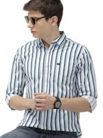 The Indian Garage Co Men's Slim Shirt (0619-SH04-04- White Medium)  : Clothing & Accessories