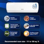 Voltas 1.5 Ton 5 Star, Inverter Split AC(Copper, 4-in-1 Adjustable Mode, Anti-dust Filter, 185V Vectra Elegant,White)  : Home & Kitchen - Image 2