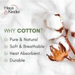 Buy Haus & Kinder Pure Cotton Queen Size Bedsheet with 2 Pillow Cases, 186 TC Bedsheet for Double Bed, 90X100 Inches Bed Sheet-Garden of Joy Online at Low Prices in India -  - Image 7