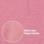Buy Peter England Men's Premium Branded Regular Fit Half Sleeve Polo T-Shirt with Pocket | Cotton Rich | Birds Eye Interlock Weave Pink, Medium - Image 5