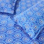  Brand - Solimo Geometric 144 TC Cotton King Size Bedsheet (Blue)  : Home & Kitchen - Image 4