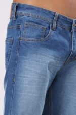 Buy London Hills Men High Rise Regular Fit Jeans | Jeans For Man Light Blue, 36 - Image 3