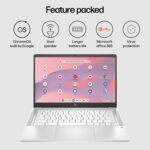 HP Chromebook X360,Intel Celeron N4120,14-Inch (35.6 Cm),Hd,4Gb Lpddr4,64Gb Emmc,Intel Uhd Graphics,Thin&Light,Dual Speakers,Brightview Display (Chrome 64,White,1.49 Kg),Ca0505Tu,Chrome OS  : Electronics - Image 2